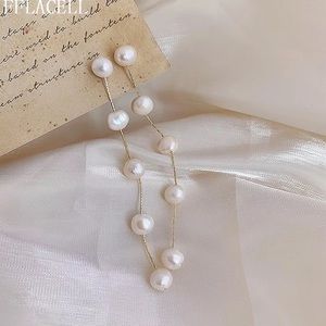 Buy 1 get 1 50% off Brand New Long Tassel Irregular Pearl Dangle Drop Earrings